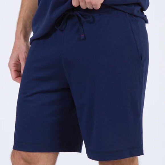 Daniel Buchler 100% Peruvian Pima Cotton Short - Navy - Picture 2 of 2